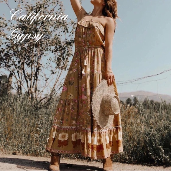 LAST ONE🎉boho floral tassels dress - Picture 5 of 12